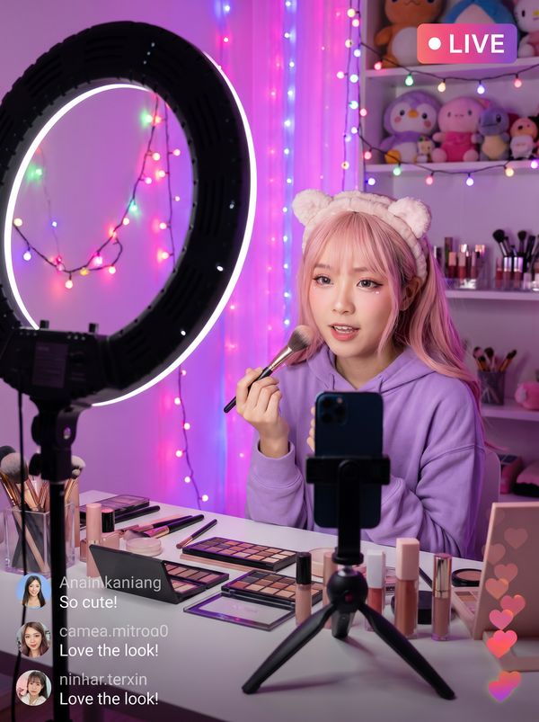 香蕉漫画视频-美妆直播教学